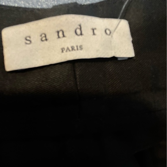 Sandro NWT Designer Black Lassy High-Waist StraightTrousers Size 40/US8/USL - Picture 10 of 14